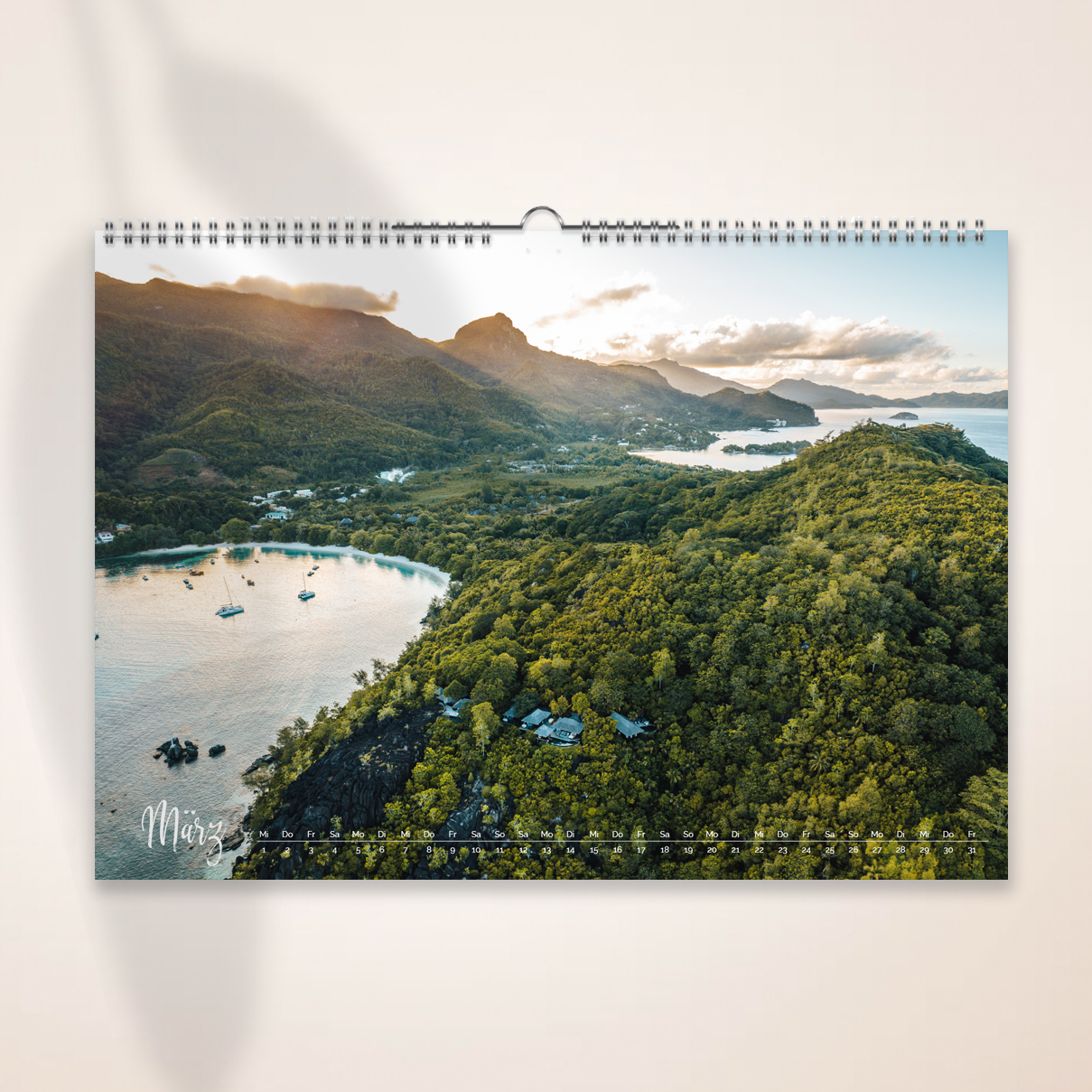 Seychellen Kalender 2023, Weihanchtsgeschenk Seychellen