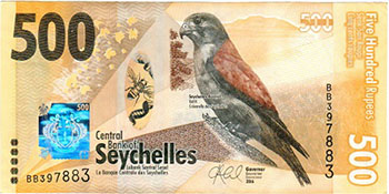 Banknoten Seychellen, Scheine, 500 SCR